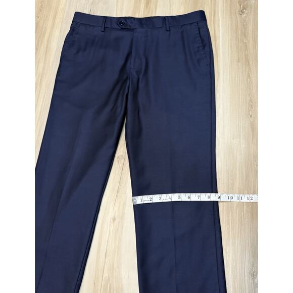 Yves Saint Laurent Mens 35 x29 Wool Pants Navy Blue Lightweight Smooth Size 35 - Picture 15 of 15